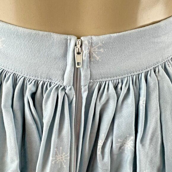Pinup Couture Jenny Skirt Size S Blue Winter Castle - Picture 7 of 14